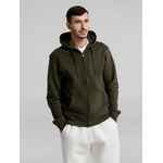 Толстовка на молнии с капюшоном унисекс KING, хаки, размер XS