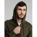 Толстовка на молнии с капюшоном унисекс KING, хаки, размер XS