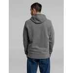 Толстовка на молнии с капюшоном унисекс KING, темно-серый меланж, размер XS