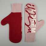 Варежки на заказ MANI, полушерсть, размер XL