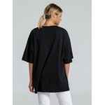 Футболка оверсайз «Чистая соль», черная, размер XS/S (44-46)