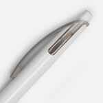 Ручка шариковая BENTO, белая с серым