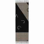 Палантин CHARMING, черный с бежевым