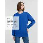 Свитшот унисекс COLUMBIA, ярко-синий, размер XS