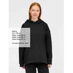 Худи оверсайз унисекс TOLLA, черное, размер XL/2XL