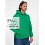 Худи оверсайз унисекс TOLLA, зеленое, размер XL/2XL