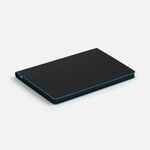 Ежедневник TRAIT, недатированный, черный с голубым