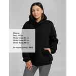 Худи FURRY OVERSIZE, черное, размер XS/S