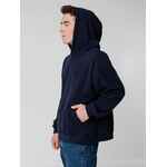 Худи флисовое унисекс MANAKIN, темно-синее, размер XS/S