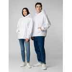 Худи флисовое унисекс MANAKIN, белое, размер XS/S