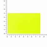 Лейбл из ПВХ DZETA, ХL, желтый неон