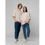 Футболка унисекс оверсайз STREET VIBES, бежевая, размер XS/S