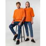Футболка унисекс оверсайз STREET VIBES, оранжевая, размер XS/S