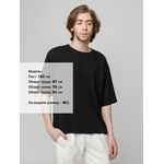 Футболка унисекс оверсайз STREET VIBES, черная, размер XS/S