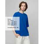 Футболка унисекс оверсайз STREET VIBES, ярко-синяя, размер XS/S