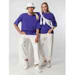 Футболка унисекс оверсайз STREET VIBES, фиолетовая, размер XL/XXL