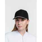 Бейсболка CLASSIC, черная с белым кантом