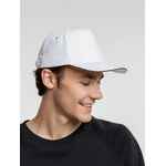 Бейсболка CLASSIC, белая с темно-синим кантом