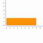 Наклейка тканевая LUNGA, S, оранжевый неон