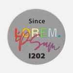 Наклейка тканевая LUNGA ROUND, M, серая