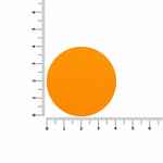 Наклейка тканевая LUNGA ROUND, M, оранжевый неон
