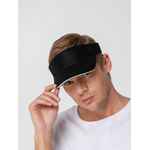 Козырек ACTIVE, черный с белым кантом