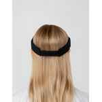 Козырек ACTIVE, черный с белым кантом