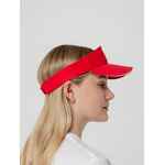 Козырек ACTIVE, красный с белым кантом