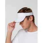 Козырек ACTIVE, белый с темно-синим кантом