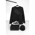 Свитшот унисекс S1, черный, размер XS/S