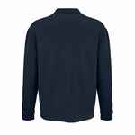 Рубашка поло оверсайз с длинным рукавом HERITAGE, темно-синяя, размер M