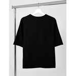 Футболка оверсайз VOZDUH 2.0, черная, размер XS/S