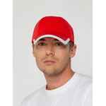 Бейсболка HONOR, красная с белым кантом