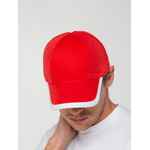 Бейсболка HONOR, красная с белым кантом