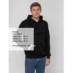 Худи унисекс с карманом на груди CHEST POCKET, черное, размер XS/S