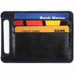 Чехол для карточек ARRIVAL, черный с синим