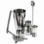 Набор для приготовления коктейлей TROUBLESHOOTER, серебристый