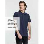 Рубашка поло мужская VIRMA PREMIUM, темно-синяя, размер S