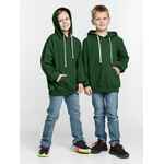 Толстовка с капюшоном детская KIRENGA KIDS, темно-зеленая, 12 лет