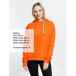 Толстовка с капюшоном KIRENGA, оранжевая, размер XS