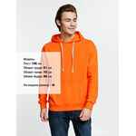 Толстовка с капюшоном KIRENGA, оранжевая, размер XS