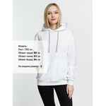 Толстовка с капюшоном KIRENGA, белая (белоснежная), размер XXL