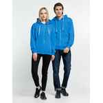 Толстовка на молнии с капюшоном SIVERGA, бирюзовая, размер XS