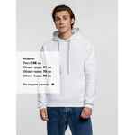 Толстовка с капюшоном KIRENGA HEAVY, белая (белоснежная), размер S