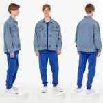 Куртка джинсовая O2, голубая, размер XS/S