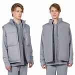 Жилет двусторонний V2, серый, размер XS/S