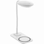 Настольная лампа с беспроводной зарядкой MODICUM, белая