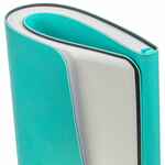 Блокнот VERSO в клетку, бирюзовый