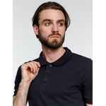 Рубашка поло мужская ADAM, темно-синяя, размер S