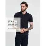 Рубашка поло мужская ADAM, темно-синяя, размер S